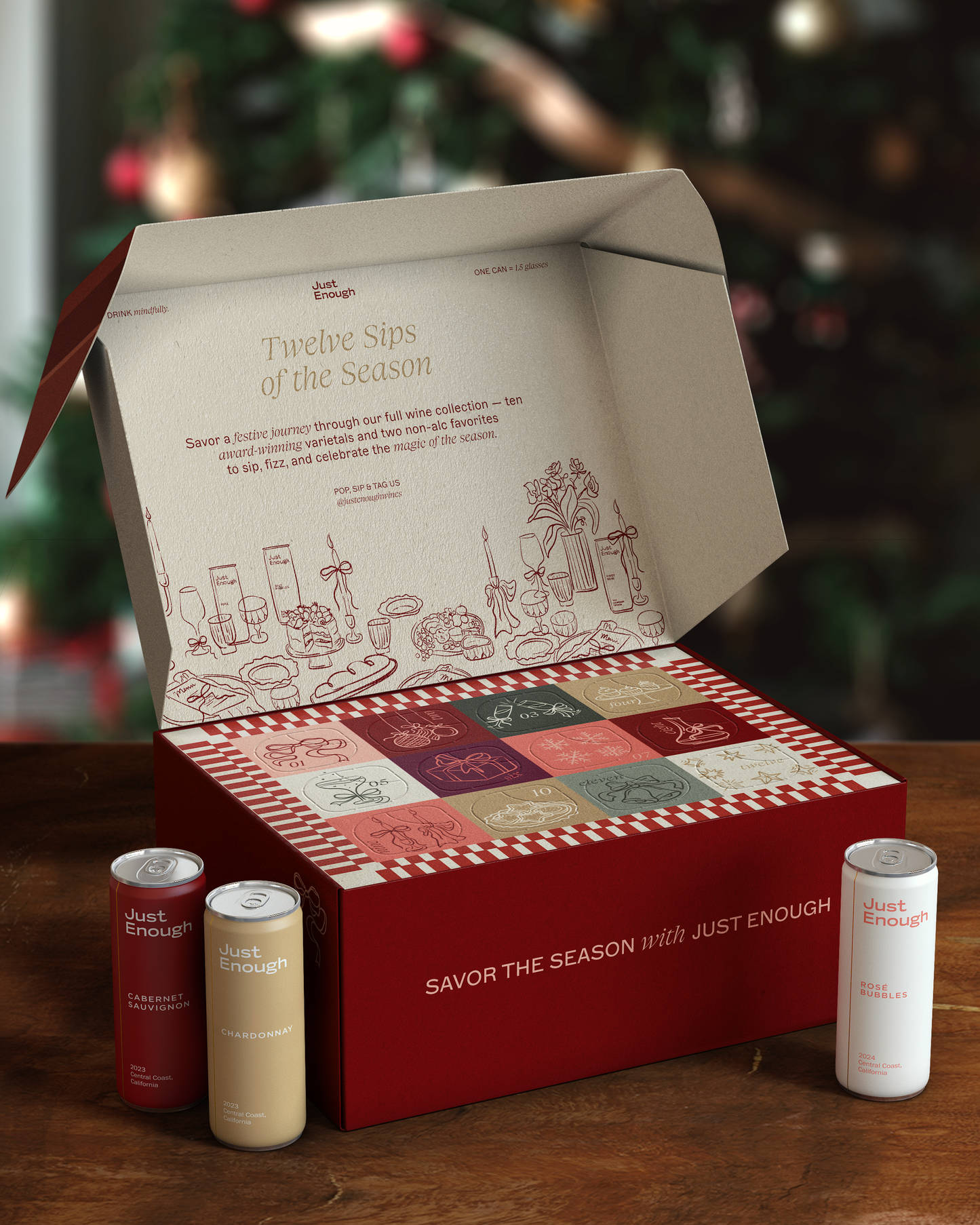 Sam Somm X Just Enough Wines Virtual Wine Advent Calendar Tasting