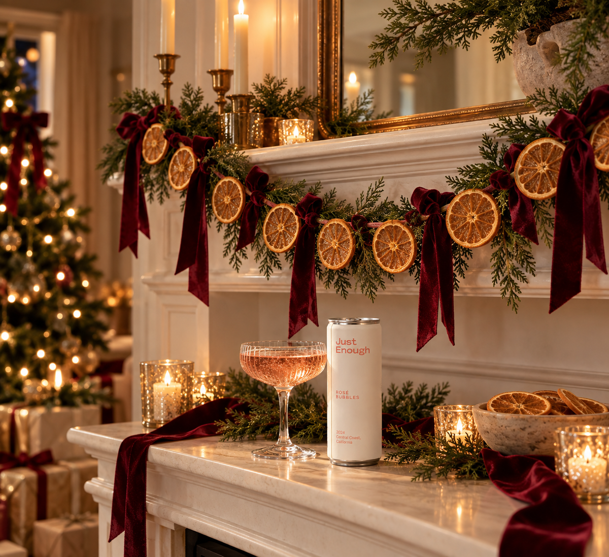 Slice, String & Sip: Make a Dried Orange & Ribbon Garland&nbsp;